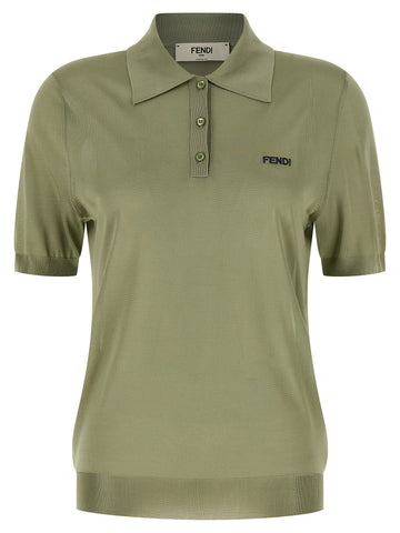 Bicolor Viscose Polo Shirt