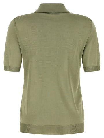 Bicolor Viscose Polo Shirt