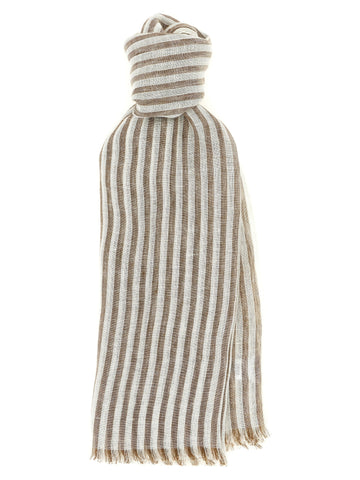 Brown Linen Scarf