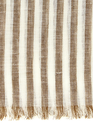 Brown Linen Scarf