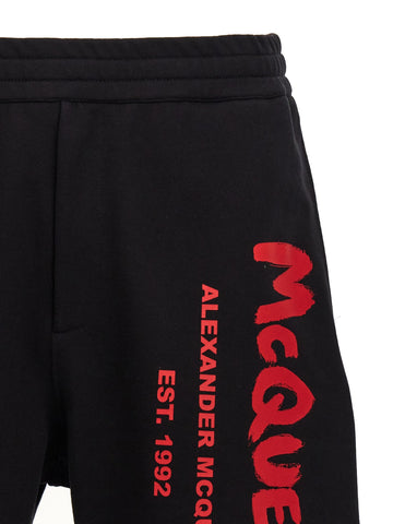 Black Cotton Bermuda Shorts