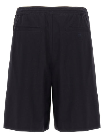 Blue Elastane Bermuda Shorts