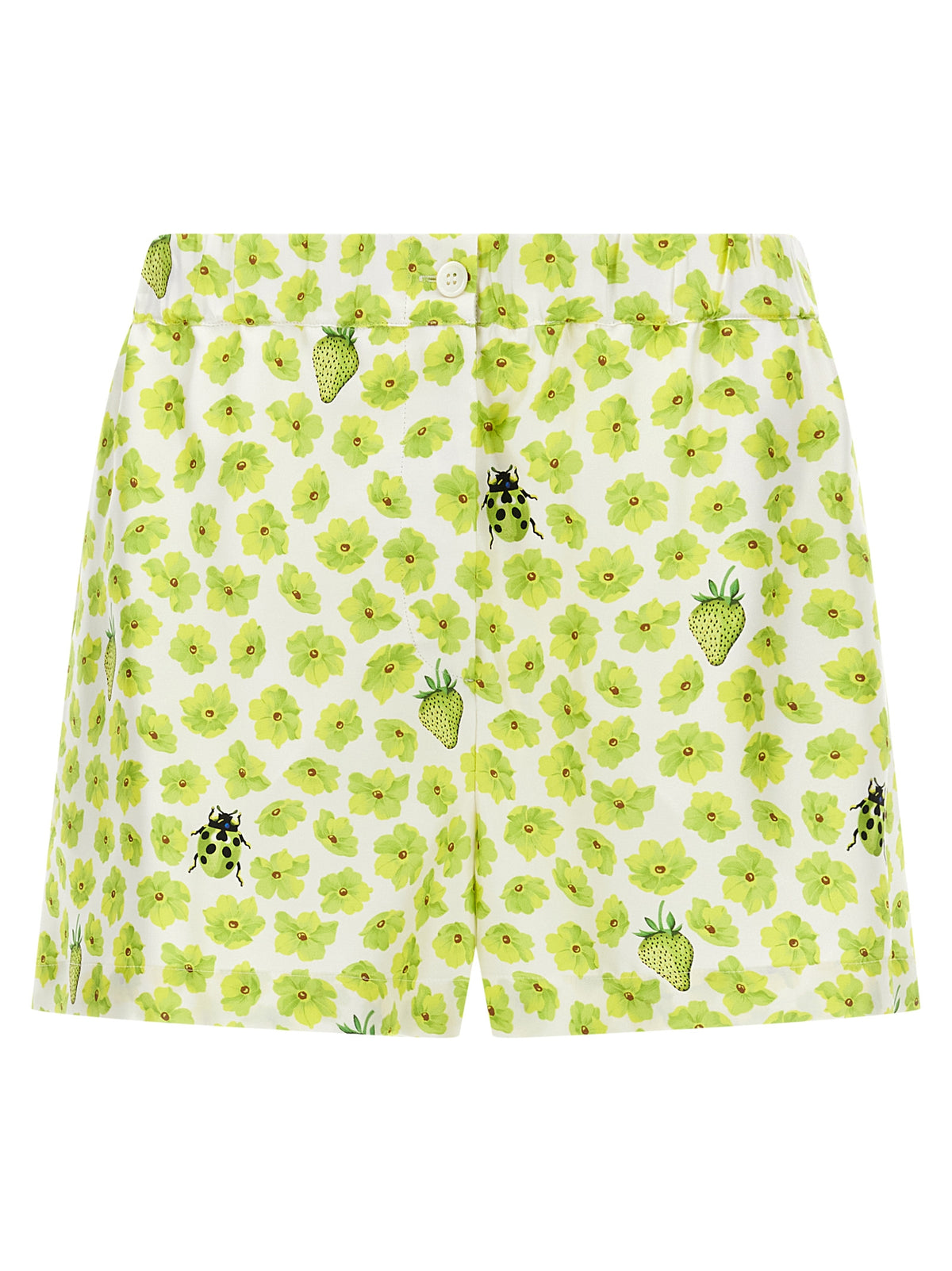 Multicolor Silk Bermuda Shorts