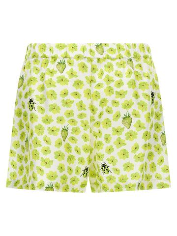 Multicolor Silk Bermuda Shorts