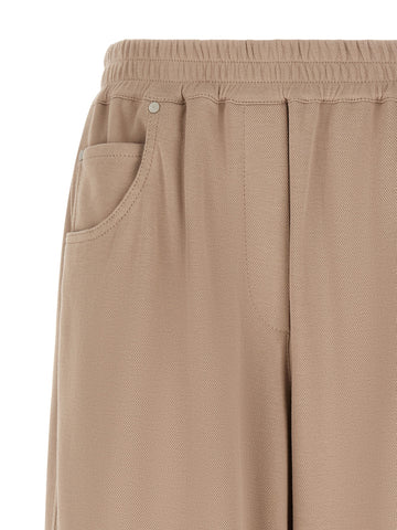 Brown Cotton Bermuda Shorts