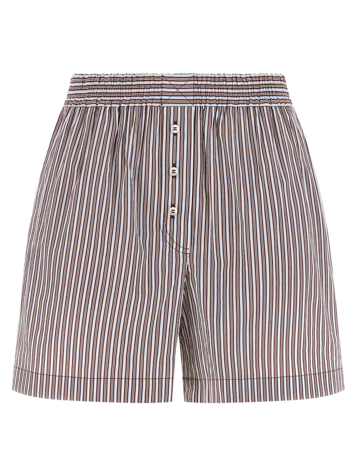 Bordeaux Cotton Bermuda Shorts