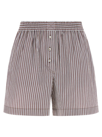 Bordeaux Cotton Bermuda Shorts