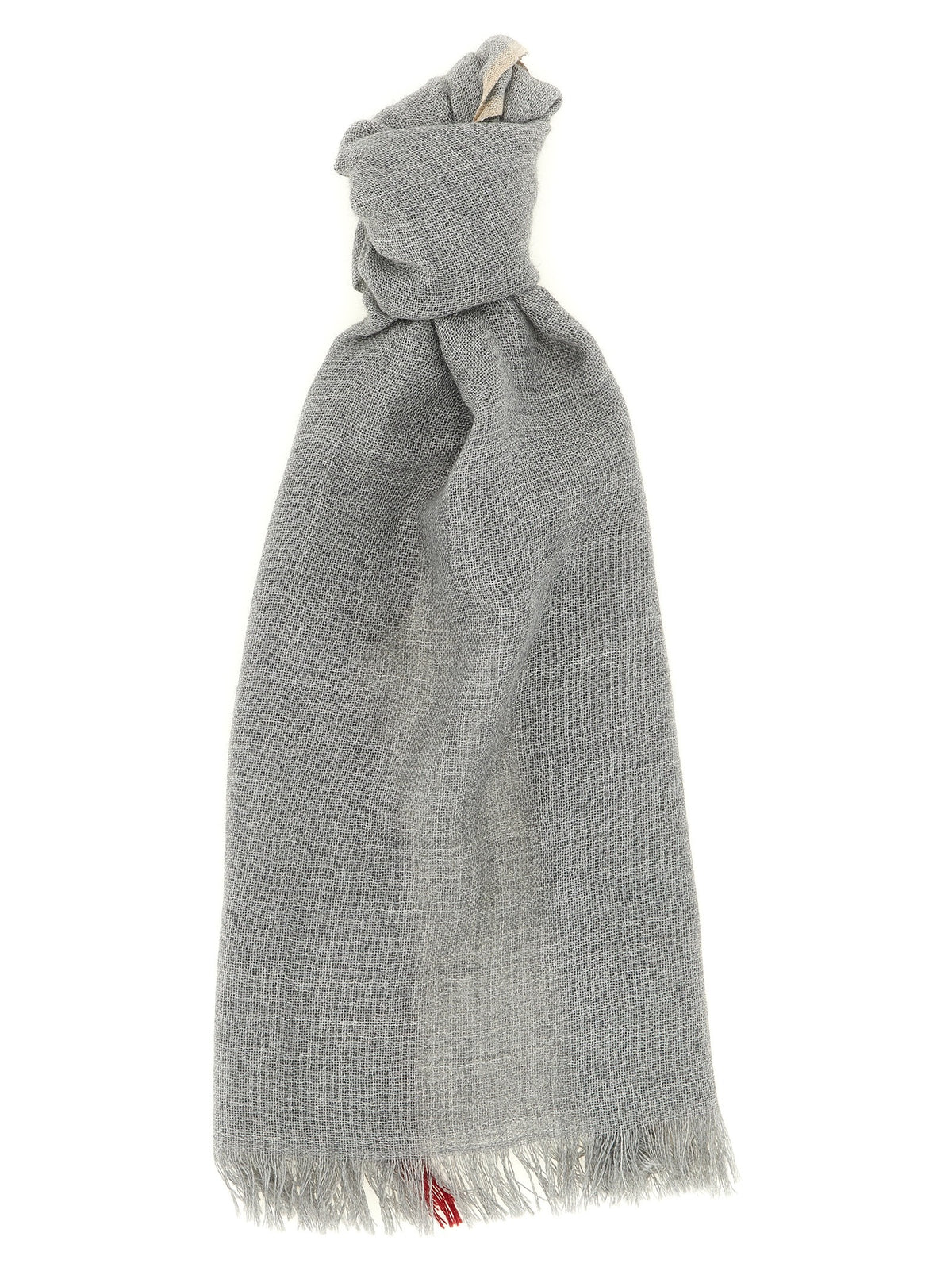 Gray Virgin Wool Scarf