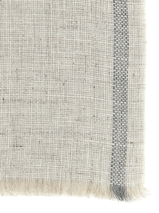 Gray Linen Scarf