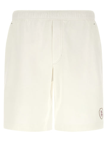 White Cotton Bermuda Shorts