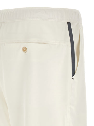 White Cotton Bermuda Shorts