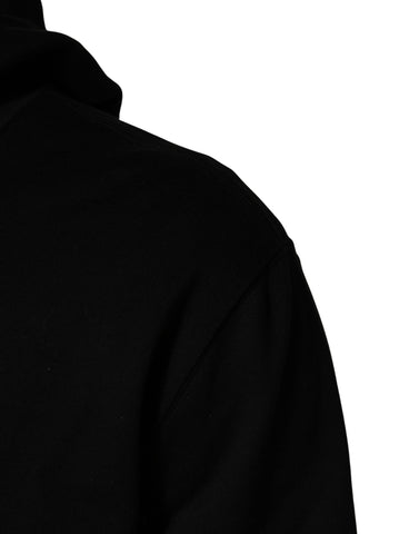 #dgfamily Black Cotton Hooded Men Sweatshirt Sweater