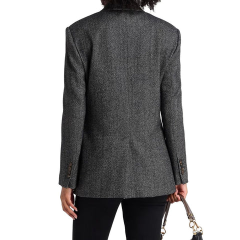 Black Elastane Blazer