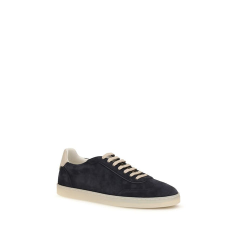 Brown Calf Leather Bos Taurus Low Top Sneakers