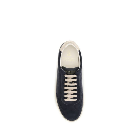 Brown Calf Leather Bos Taurus Low Top Sneakers