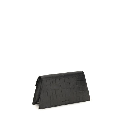 Black Calf Leather Bos Taurus Clutch Bag