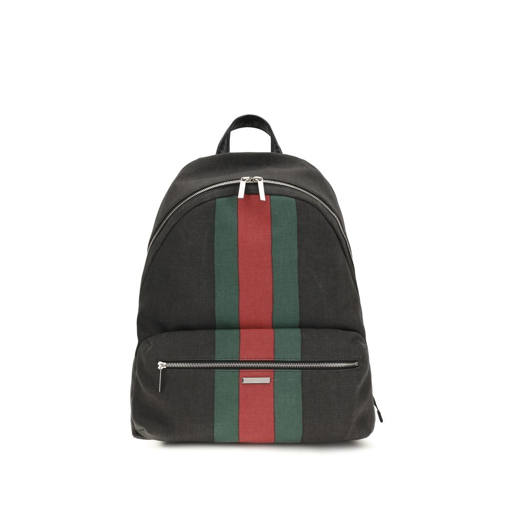 Black Fabric Backpack