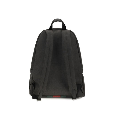 Black Fabric Backpack