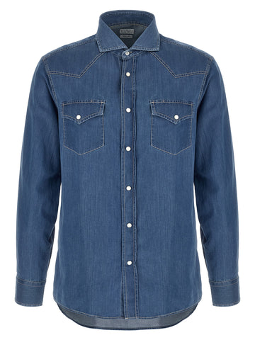 Blue Cotton Blouse