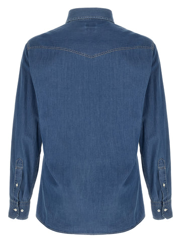 Blue Cotton Blouse