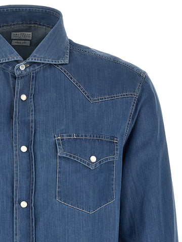 Blue Cotton Blouse