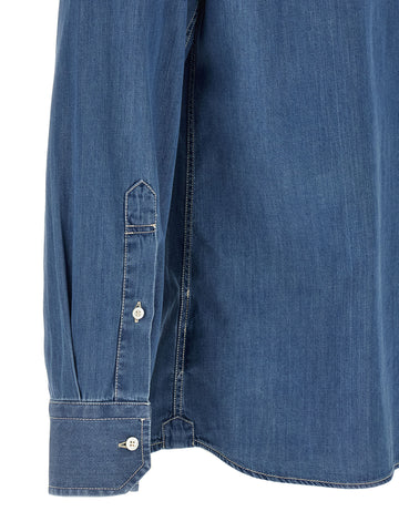 Blue Cotton Blouse