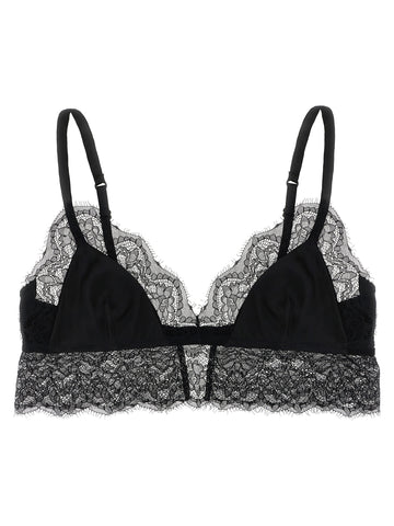 Black Silk Bra