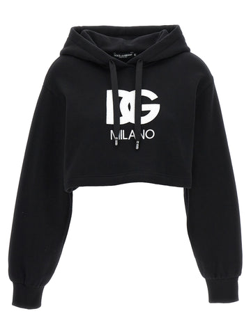 Black Cotton Hoodie
