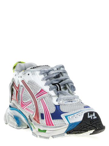 Multicolor Polyester Athletic Sneakers