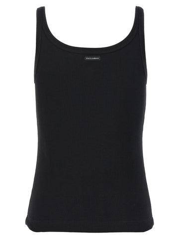 Black Cotton Tank Tops