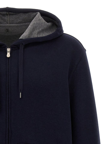 Blue Cotton Sweatshirt