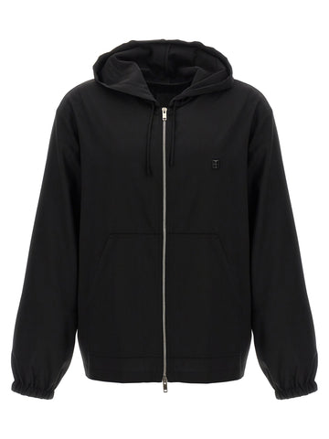 Black Virgin Wool Sweatshirt