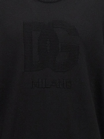 Black Virgin Wool Cardigan