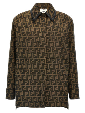 Brown Polyester Leather Jacket