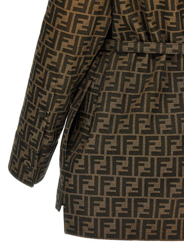 Brown Polyester Leather Jacket