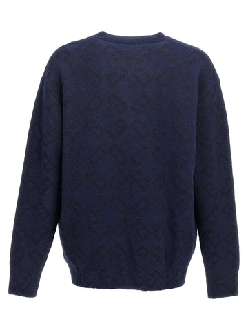 Blue Wool Cardigan