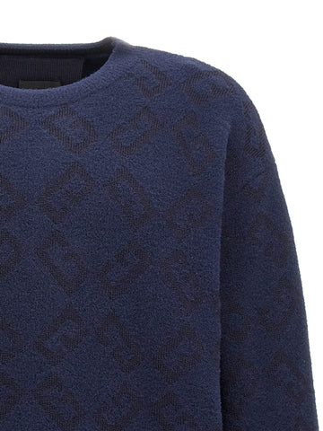 Blue Wool Cardigan