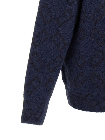 Blue Wool Cardigan