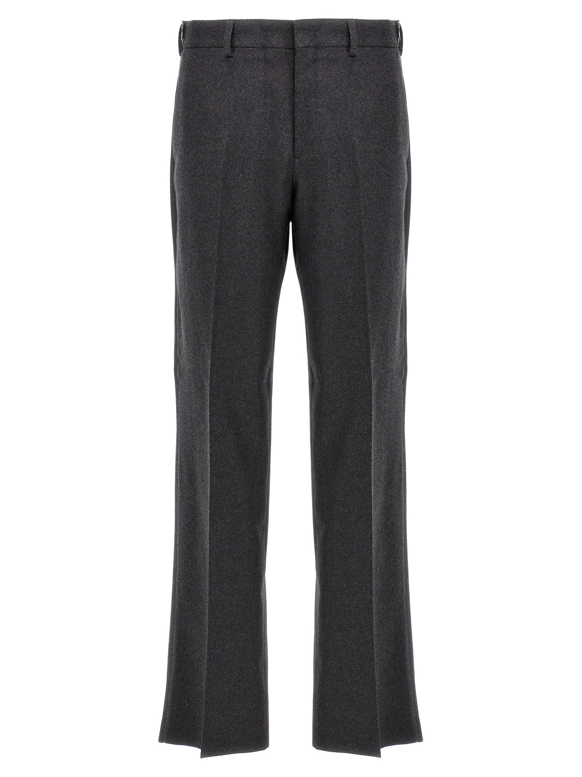 Gray Cashmere Casual Pants