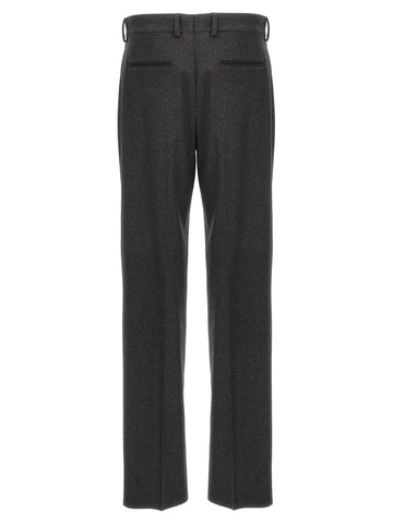 Gray Cashmere Casual Pants
