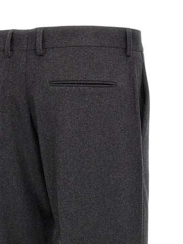 Gray Cashmere Casual Pants