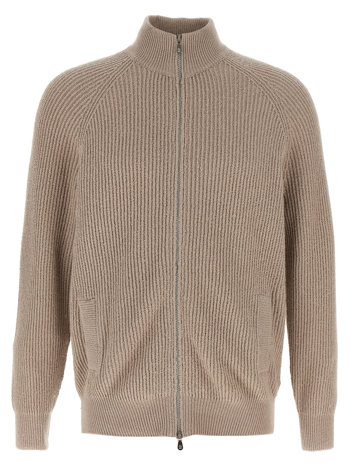 Beige Cotton Cardigan
