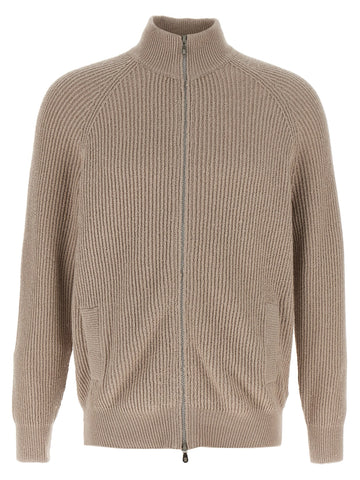 Beige Cotton Cardigan