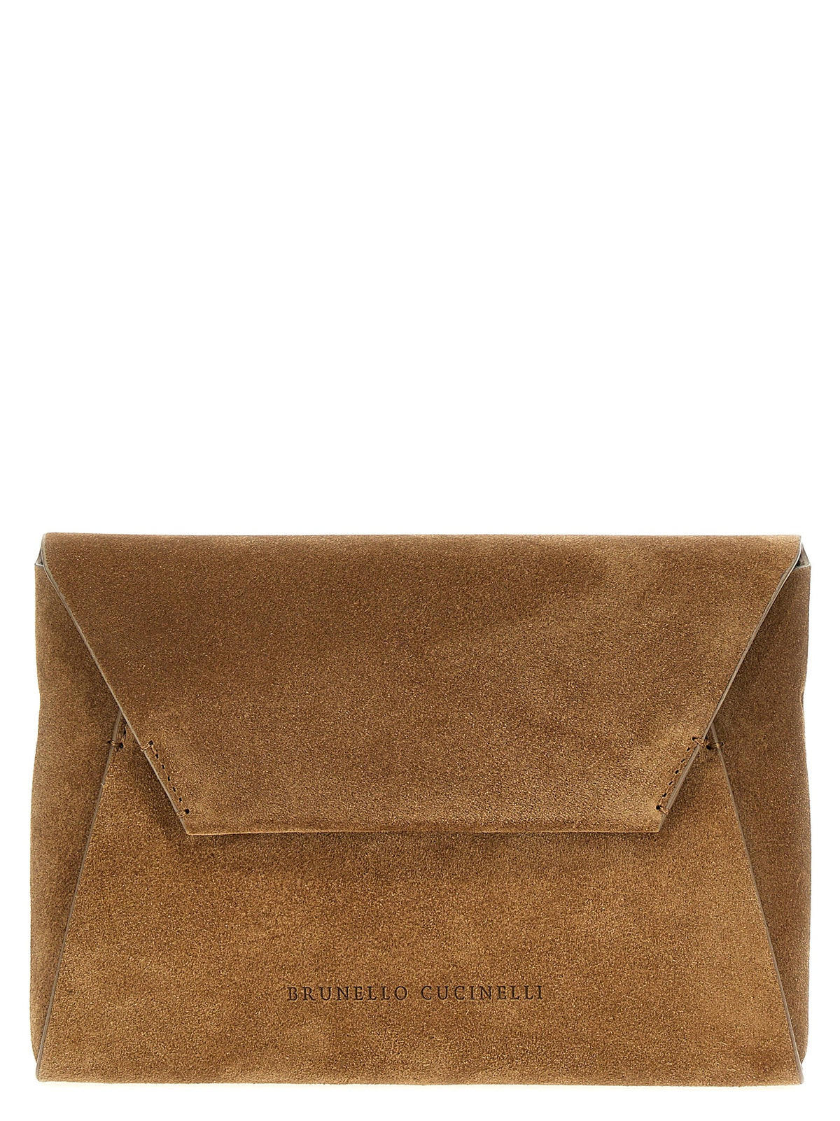 Brown Calfskin Clutch Bag