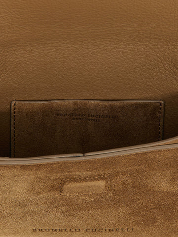 Brown Calfskin Clutch Bag