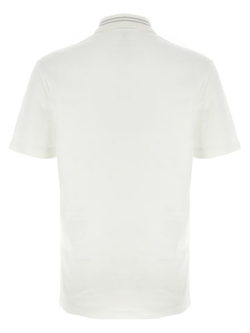 White Cotton Polo Shirt