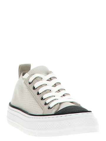 Multicolor Cotton Low Top Sneakers