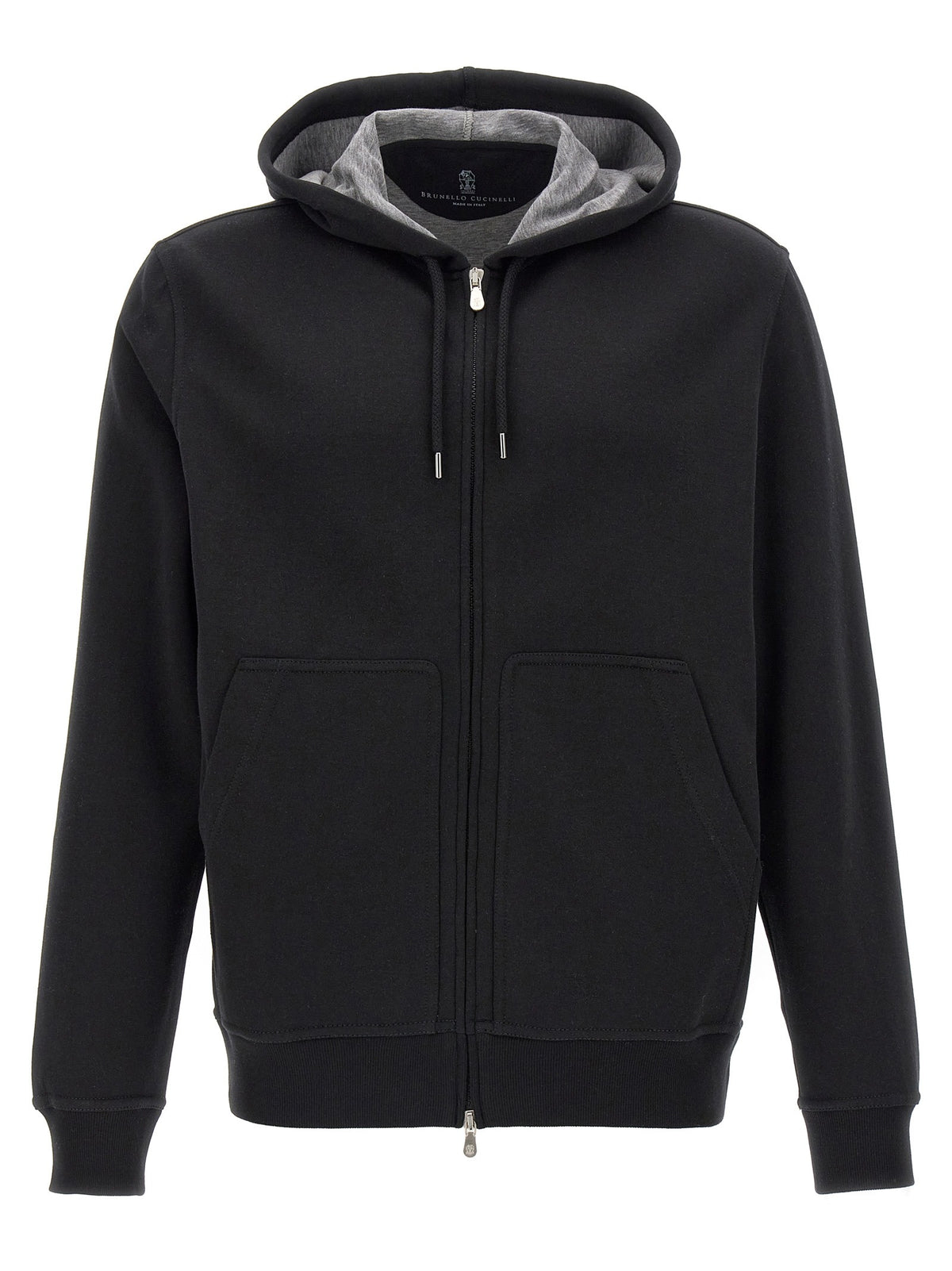 Black Cotton Sweatshirt