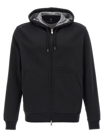 Black Cotton Sweatshirt