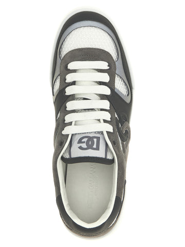 Gray Calfskin Athletic Sneakers